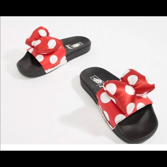 minnie mouse vans slides